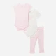 Детский комплект (боди 2 шт + штанишки) для девочки Calvin Klein 876391864 80 см Молочный/Розовый (1159855527) - изображение 1