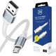 Кабель 3mk Hyper Cable N-SERIES USB-A / MicroUSB 1m 5V/2.4A 12W Белый (5903108680356) - изображение 1