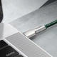 Кабель Baseus Cafule Metal USB-C to USB-C 2m Green (CATJK-D06) - изображение 9