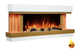Электрокамин ArtiFlame Sogne AF52 2000 Вт до 30 м² с 3D-эффектом пламени Wi-Fi и пультом Настенный обогреватель с цифровым термостатом декоративными поленьями и камнями - изображение 3