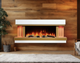 Электрокамин ArtiFlame Sogne AF52 2000 Вт до 30 м² с 3D-эффектом пламени Wi-Fi и пультом Настенный обогреватель с цифровым термостатом декоративными поленьями и камнями - изображение 7