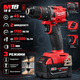 Ударний шурупокрут Milwaukee M18 18 В акумуляторна дриль 45 Нм з 2 батареями 5 А·год 1700 об хв 25000 ударів патрон 13 мм двошвидкісний для монтажу свердління кріплення - зображення 2