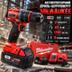 Ударний шурупокрут Milwaukee M18 18 В акумуляторна дриль 45 Нм з 2 батареями 5 А·год 1700 об хв 25000 ударів патрон 13 мм двошвидкісний для монтажу свердління кріплення - зображення 1