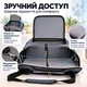 Авиа-сумка переноска для кошек и собак 45×30×20 см Oxford с креплением на чемодан Синяя - изображение 8