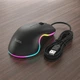 Проводная игровая компьютерная мышь для работы и игр HOCO GM19 Enjoy с RGB-подсветкой и оптическим сенсором 1000 DPI мышка геймерская проводное подключение USB-A Черный - изображение 2