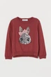 Детский хлопковый свитер для девочки h&m 0860624 134-140 ( 9-10 лет) Коричневый - изображение 1