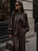 Бомбер куртка з еко шкіри розмір M Zara 2969/241/832 - изображение 2