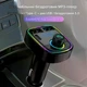 FM-трансмітер з автомобільним зарядним пристроєм від прикурювача Type-C 2 USB 3.1A Модулятор виклику без рук TF Card Bluetooth 5.3 - изображение 8
