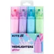 Текстовые маркеры Kite K24-1146-4 Highlighter Creative Glitter набор 4 цвета неоновые с блестками - изображение 1