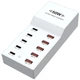 Сетевое зарядное устройство Addap WLX-T6 10 USB-портов 50W огнеупорное белое - изображение 1