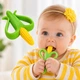 Прорізувач-щітка для зубів силіконовий Кукурудза дитячий гризунок для ясен із медичного силікону від 4 місяців Зелений - изображение 5