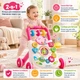 Ходунки детские 2-in-1 Baby Activity Walker музыка, противоскользящие колеса, регулировка скорости, шестерни, геометрический сортер, подсветка, пальчиковые игры Розовый (1688-160/02) - изображение 1