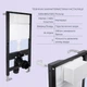 Готовое решение Qtap для ванной комнаты: подвесной унитаз Robin Ultra Quiet 520x365x365 + комплект инсталляции Standard (линейная кнопка White) - изображение 4