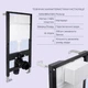 Готовое решение Qtap для ванной комнаты: подвесной унитаз Scorpio Ultra Quiet 520x365x365 + комплект инсталляции Standard (линейная кнопка Chrome) - изображение 4