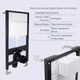 Готовое решение Qtap для ванной комнаты: подвесной унитаз Swan Rimless 520x360x320 + комплект инсталляции Standard (круглая кнопка Chrome) - изображение 4