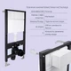 Готовое решение Qtap для ванной комнаты: подвесной унитаз Robin New Ultra Quiet 490x365x325 + комплект инсталляции Standard (линейная кнопка Chrome) - изображение 4