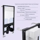Готовое решение Qtap для ванной комнаты: подвесной унитаз Gemini Ultra Quiet 520x360x350 + комплект инсталляции Standard (линейная кнопка Black) - изображение 4