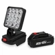 Прожектор фонарь 16 LED на аккумуляторе 48V 2.0Ah с 2 USB-портами - изображение 2