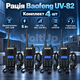 Рації Baofeng UV-82 дводіапазонних VHF/UHF 136–174/400–520 МГц 5 Вт з гарнітурами Dual PTT, набір 4 шт - зображення 1