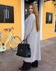 Женский кардиган теплый удлиненный из альпаки с поясом 60/62, Серый (VL_1112_35) - изображение 7