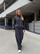 Спортивный костюм из флиса воротник стойка 1003 K5 fashion 42-44 графит - изображение 1