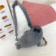 Детская плюшевая сумка в виде тюленя Lesko 52626 Gray меховая сумка-игрушка - изображение 4