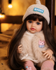 Реалістична Кукла Реборн 55 см повністю вінілова Doll Reborn Baby К0100204 - зображення 7