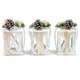 Новорічна підвіска дерев'яна 3 штуки "Ліхтар" об'ємна 6*6*11 см, білий(29286601)(PR) - изображение 1