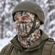 Балаклава флисовая зимняя DM-AA для полевых выходов и туризма One Size лесной камуфляж - изображение 7