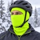 Балаклава флисовая зимняя DM-AA для велоспорта и туризма One Size неоновая зеленая - изображение 7