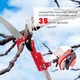 Гілкоріз-пилка Telescopic 2в1 з телескопічною ручкою, довжина 1-4.2 м, для обрізання дерев, із захисними окулярами та рукавичками - изображение 4