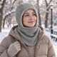 Балаклава зимняя флисовая 25042-JRHXM с теплой подкладкой унисекс, светло-серая - изображение 4
