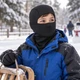 Балаклава детская RT-FH-B с начесом для лыж и прогулок, черная - изображение 7