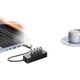 Розширювальна док-станція SIPOLAR Type-C USB 3.0 з двома головками, розгалужувачем на 4 порти, конвертером, подовжувачем, аксесуарами для ноутбуків, адаптером FS-4A30H2 (0,6 м) - изображение 1
