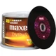 Диски для записи DVD-R Maxell, чистые оптические диски, скорость 16x, емкость 4,7 ГБ, серия «Офис», фиолетово-черные полосы, оптовая упаковка из 50 штук. - изображение 2