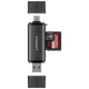 Багатофункціональний кард-рідер Pisen USB/Type-C 3.0, високошвидкісний SD/TF, сумісний з комп'ютерами/планшетами/смартфонами/спортивними камерами/дронами, картами пам'яті CCD для відеоспостереження - изображение 4