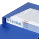 GuangBo 3C Digital All-Net Низька ціна, 10 штук пластикових коробок для файлів A4 35 мм, архівна коробка з потовщеного картону, коробка для документів, коробка для зберігання фінансових ваучерів, офісне приладдя A88004 синього кольору - изображение 2