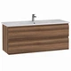 Тумба Creavit Alinda AD0120.10.VV 120 см з раковиною SU120, Walnut (волоський горіх) - изображение 2