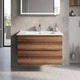 Тумба Creavit Alinda AD0080.10.VV 80 см з раковиною SU, Walnut (волоський горіх) - изображение 1