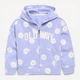 Дитяча флісова толстовка з капюшоном для дівчинки Old Navy 522771720 134см Бузкова (1159858180) - зображення 1