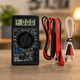 Цифровий мультиметр DT-838 з LCD-дисплеєм, звуковим дзвінком і вимірюванням температури, вимірювання температури, ручний вибір - зображення 1