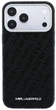 Etui plecki Karl Lagerfeld Grained Allover Logo Metal Elongated MagSafe do Apple iPhone 17 Pro / 18 Pro Black (3666339660048) - obraz 2