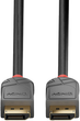 Kabel Lindy Anthra DisplayPort 1.2 7.5 m Black (4002888364850) - obraz 4