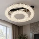 Стельова LED люстра 140W VALESO з двома кришталевими кільцями з пультом 3000–6500K хром 33047/300+500 - зображення 3
