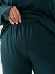 Жіноча піжама бавовна на флісі 2XL смарагдовий - зображення 3