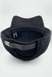 Мужская Зимняя Бейсболка AХ из Итальянской Шерсти с Ушами (Черная с Темно-Серым Козырьком) размер S (55-57 см) - изображение 7