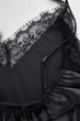 Женская атласная ночная сорочка черная с кружевом (JM263-17) 2XL - изображение 4