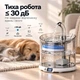 Автоматична поїлка-фонтан для котів та собак Zumi WF060 Plus 1.8 л з датчиком руху та акумулятором - изображение 5