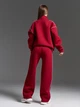 Спортивный костюм из трикотажа пенье на флисе со свободным кроем ISSA PLUS 15927 XL бордовый (issa2007682874422) - изображение 3