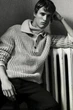 Джемпер чоловічий COS two-tone waffle-knit polo shirt 1206052001 L Бежевий - зображення 7